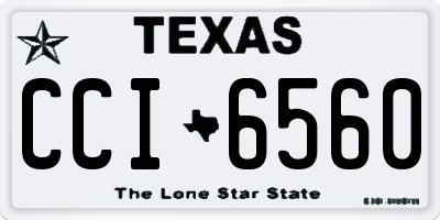 TX license plate CCI6560