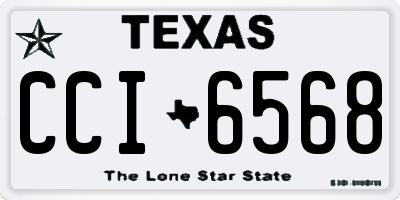 TX license plate CCI6568