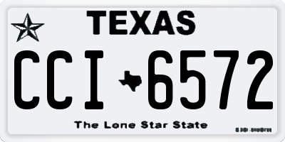 TX license plate CCI6572