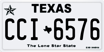 TX license plate CCI6576