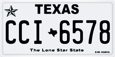 TX license plate CCI6578
