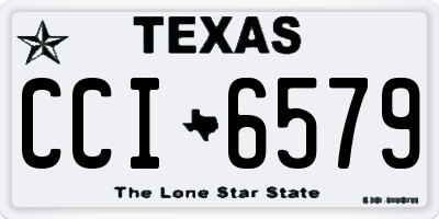 TX license plate CCI6579