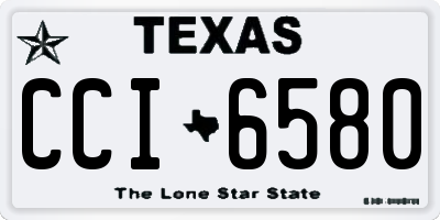 TX license plate CCI6580