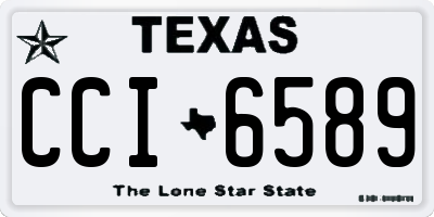 TX license plate CCI6589
