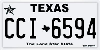 TX license plate CCI6594