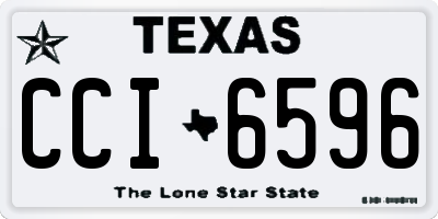 TX license plate CCI6596