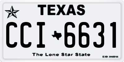 TX license plate CCI6631