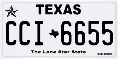 TX license plate CCI6655