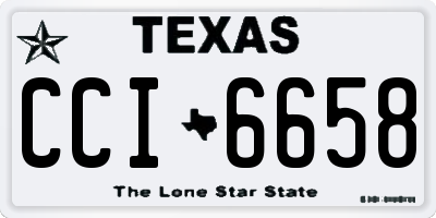 TX license plate CCI6658