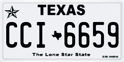 TX license plate CCI6659