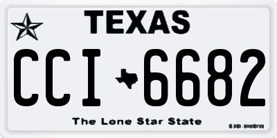 TX license plate CCI6682