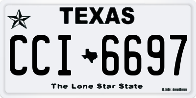 TX license plate CCI6697