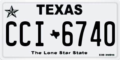 TX license plate CCI6740