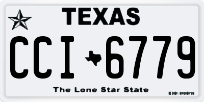 TX license plate CCI6779
