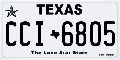 TX license plate CCI6805