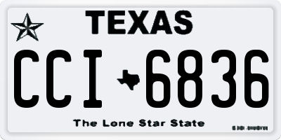 TX license plate CCI6836