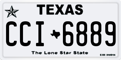 TX license plate CCI6889