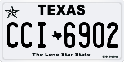TX license plate CCI6902