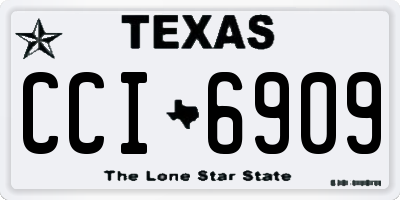 TX license plate CCI6909