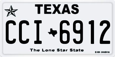 TX license plate CCI6912