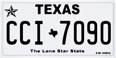 TX license plate CCI7090