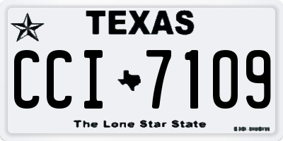TX license plate CCI7109