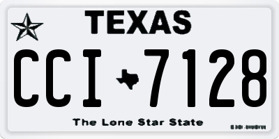 TX license plate CCI7128