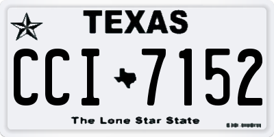 TX license plate CCI7152