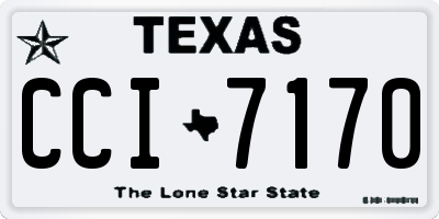 TX license plate CCI7170