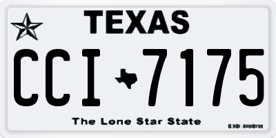 TX license plate CCI7175