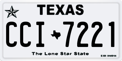 TX license plate CCI7221