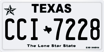 TX license plate CCI7228