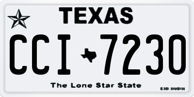 TX license plate CCI7230