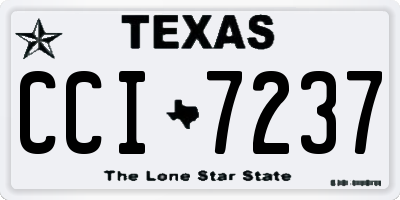 TX license plate CCI7237