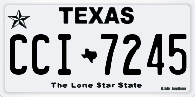 TX license plate CCI7245