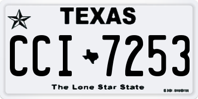 TX license plate CCI7253