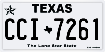 TX license plate CCI7261