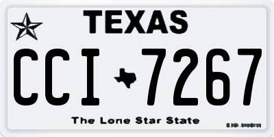 TX license plate CCI7267