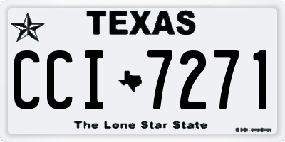 TX license plate CCI7271