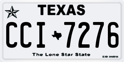 TX license plate CCI7276