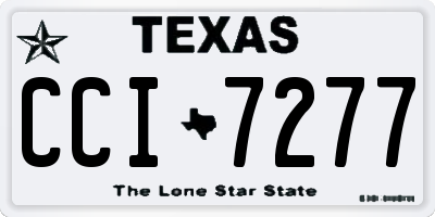 TX license plate CCI7277