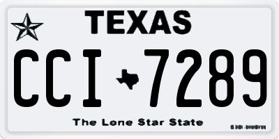 TX license plate CCI7289