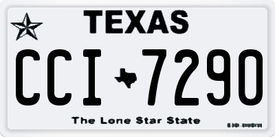 TX license plate CCI7290