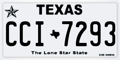 TX license plate CCI7293