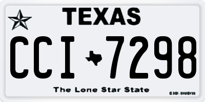 TX license plate CCI7298