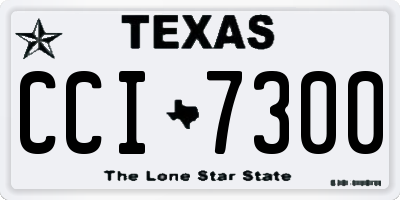 TX license plate CCI7300