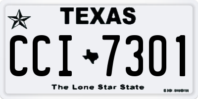 TX license plate CCI7301