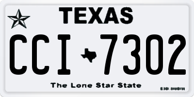 TX license plate CCI7302