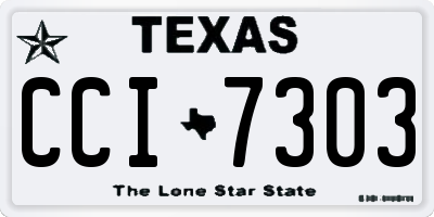 TX license plate CCI7303
