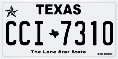 TX license plate CCI7310